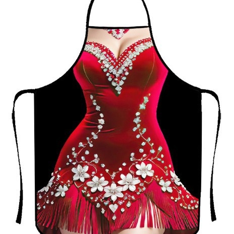 Tarpvalstybinė karšto pardavimo juokinga kūrybinga asmenybės prijuostė, vandeniui atspari, apsauganti nuo užsiteršimo, namų apyvokos reikmenų, vertinga juokinga prijuostė, kepsninės formos prijuostė