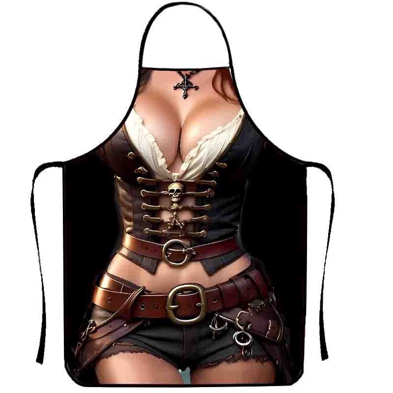 Tarpvalstybinė karšto pardavimo juokinga kūrybinga asmenybės prijuostė, vandeniui atspari, apsauganti nuo užsiteršimo, namų apyvokos reikmenų, vertinga juokinga prijuostė, kepsninės formos prijuostė