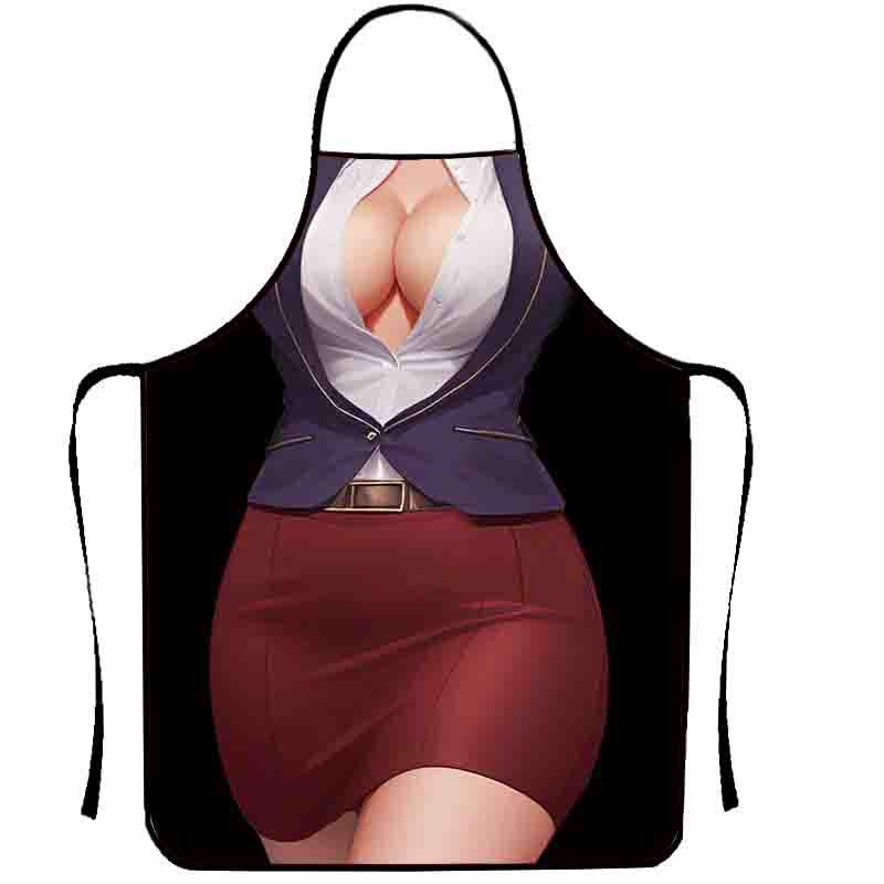 Tarpvalstybinė karšto pardavimo juokinga kūrybinga asmenybės prijuostė, vandeniui atspari, apsauganti nuo užsiteršimo, namų apyvokos reikmenų, vertinga juokinga prijuostė, kepsninės formos prijuostė