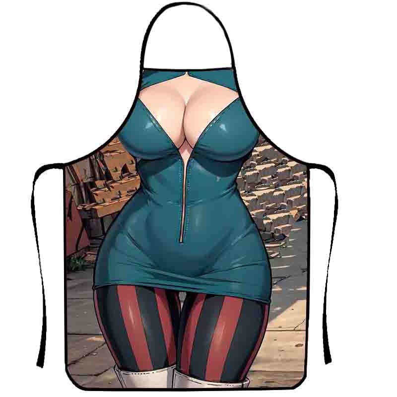 Tarpvalstybinė karšto pardavimo juokinga kūrybinga asmenybės prijuostė, vandeniui atspari, apsauganti nuo užsiteršimo, namų apyvokos reikmenų, vertinga juokinga prijuostė, kepsninės formos prijuostė