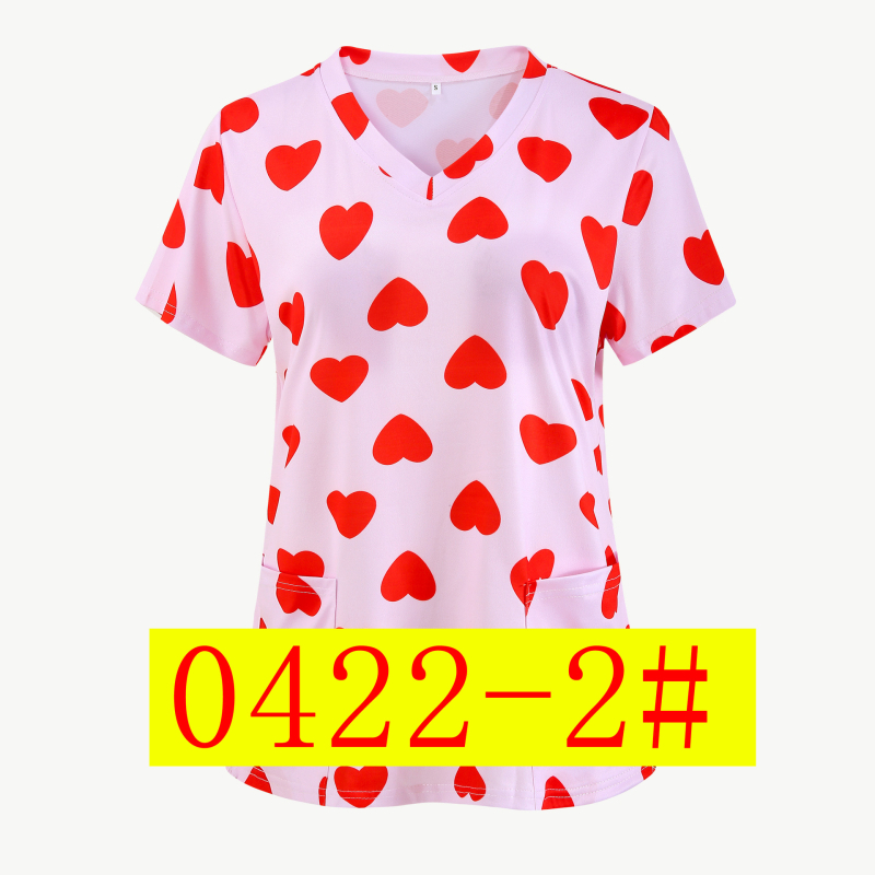 Bluză de damă pentru femei, mărimi mari, cu imprimeu de fluturi/flori/țestoase/leopard/dragoste/curcubeu/steaguri, decolteu în V, despicată