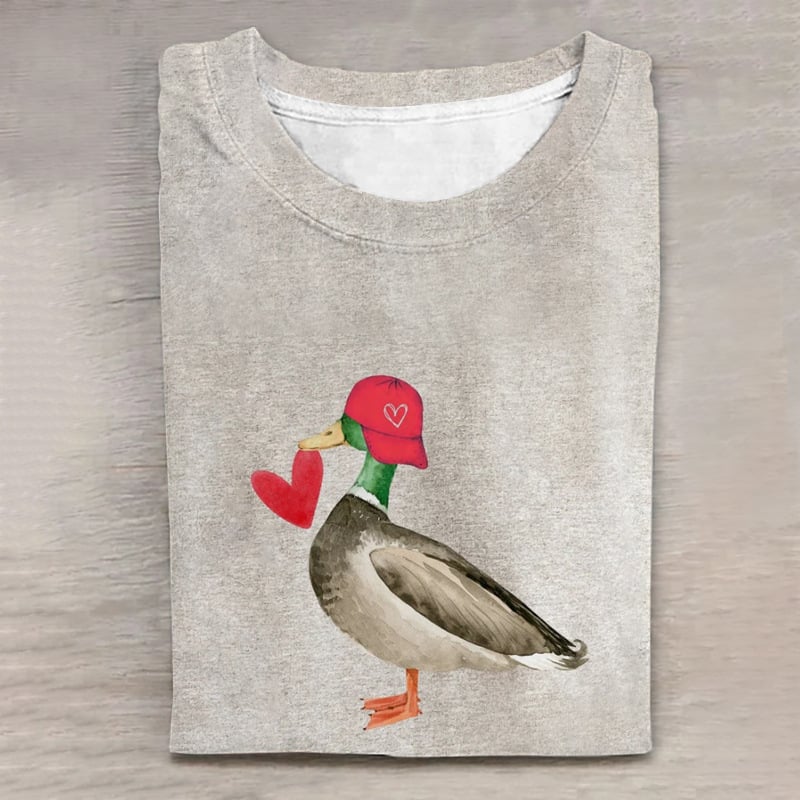 Top de primăvară 2025, nou, de vânzare cu amănuntul, cu imprimeu digital cu animale drăguțe, mânecă lungă și guler rotund, disponibil în magazinul online D