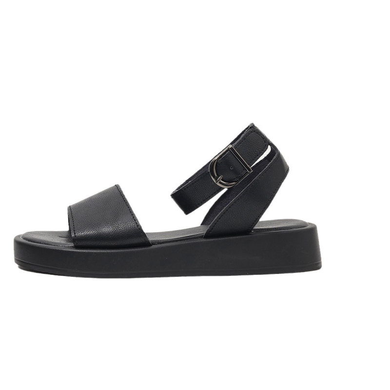 Sandále Oungly 2024, letné nové európske a americké sandále s hrubou podrážkou, ležérne, zahraničný obchod, plus size, vysoké topánky, rímske dámske sandále