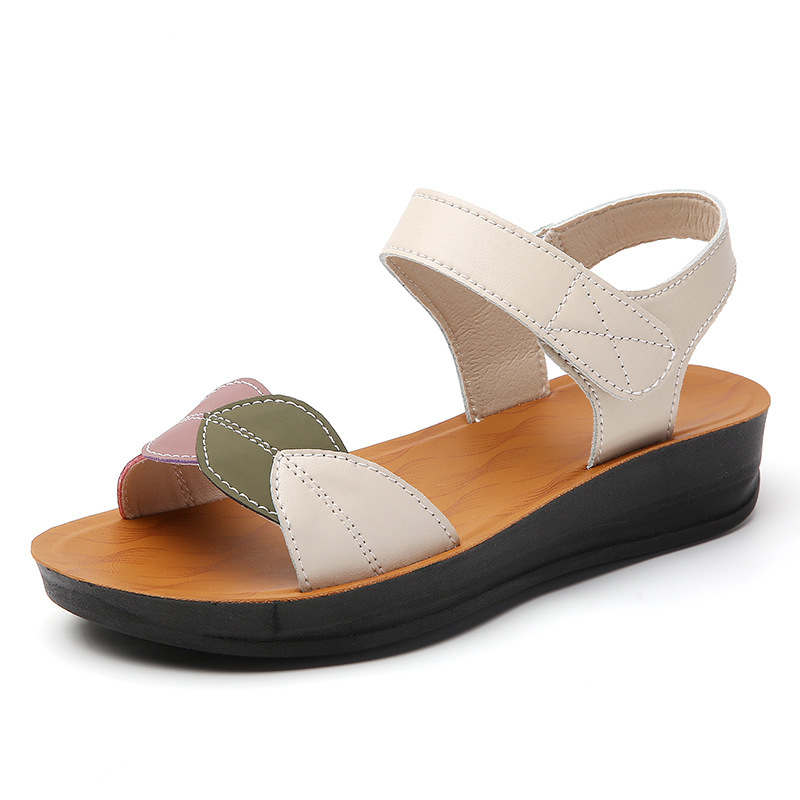 Prekogranične plus veličine 2025 nove ljetne vanjske sandale, ženske modne sandale u skladu boja, ležerne ženske cipele 36-43