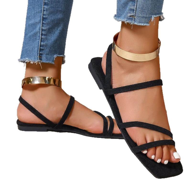 Nove ženske ravne sandale s leopard printom, sandale za plažu, vanjske papuče