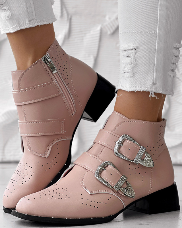 2024 Horúci štýl nezávislých staníc Európske a americké cezhraničné Amazon Aliexpress Laser Burnt Gomb Zips Nahé čižmy