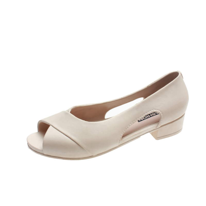 Heli Shark ženske ljetne sandale s torbastom petom, riblja usta, debelom petom, moderne sandale s ravnom petom, ležerne gornje odjeće, preklapajuće cipele