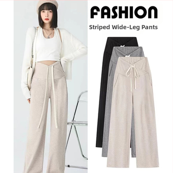 Nėščiųjų suknelė pavasariui ir rudeniui, naujo stiliaus, raišteliu reguliuojamo dydžio, madingos mamos kelnės po gimdymo