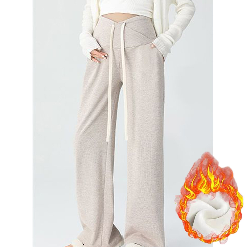 Nėščiųjų suknelė pavasariui ir rudeniui, naujo stiliaus, raišteliu reguliuojamo dydžio, madingos mamos kelnės po gimdymo