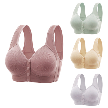 3-osaline õhuke pluss-suuruses eesmise pandlaga rinnahoidja, traadita vest, iluvest seljaga, reguleeritav suure korviga naiste aluspesu hulgimüük