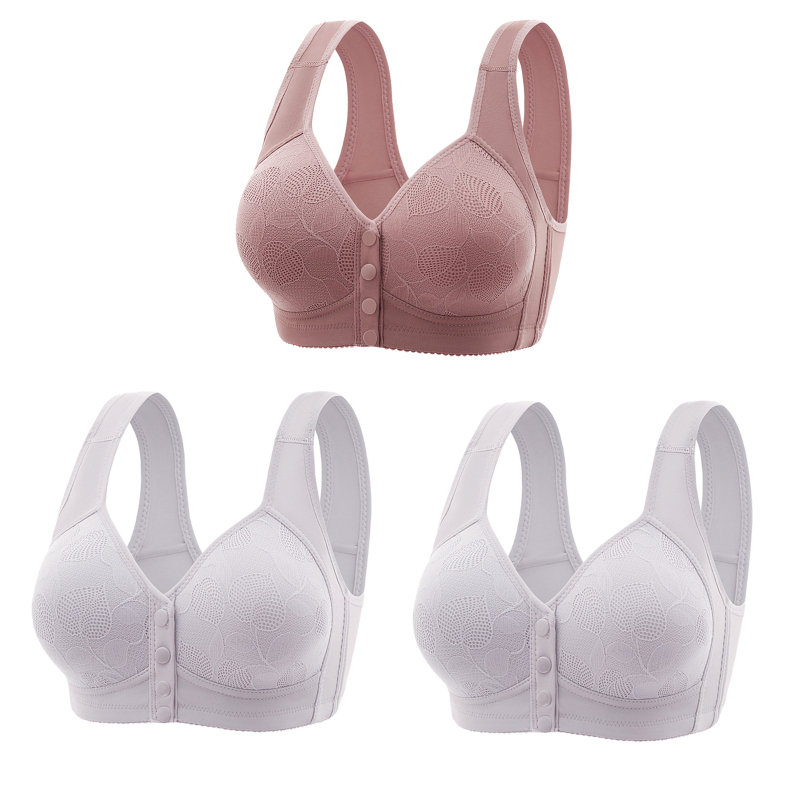 3-osaline õhuke pluss-suuruses eesmise pandlaga rinnahoidja, traadita vest, iluvest seljaga, reguleeritav suure korviga naiste aluspesu hulgimüük