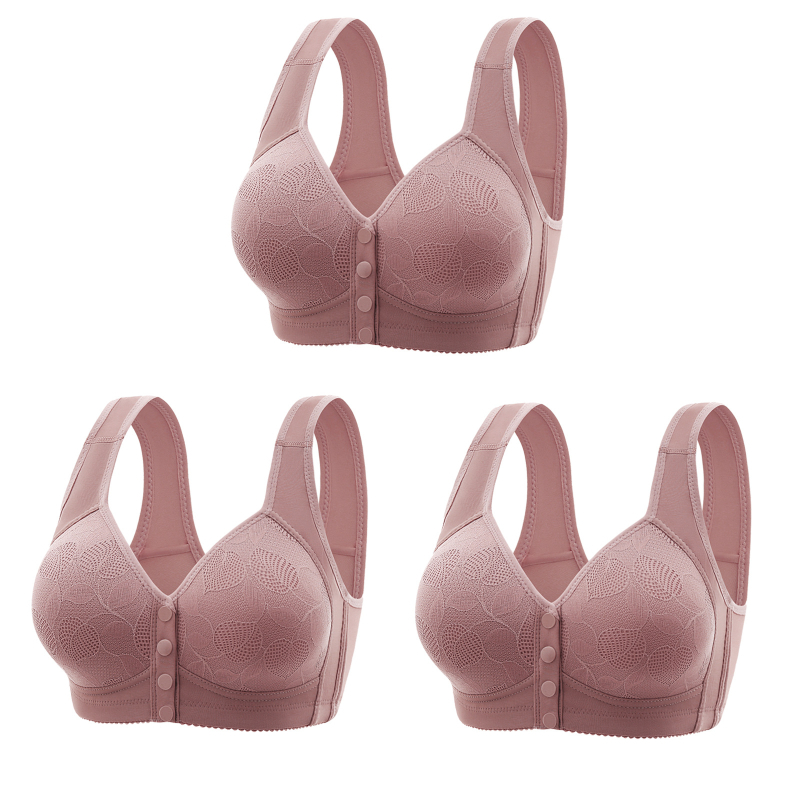 3-osaline õhuke pluss-suuruses eesmise pandlaga rinnahoidja, traadita vest, iluvest seljaga, reguleeritav suure korviga naiste aluspesu hulgimüük