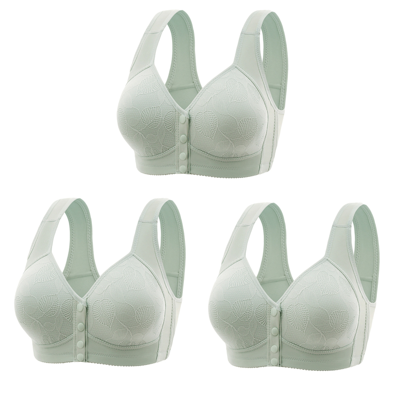 3-osaline õhuke pluss-suuruses eesmise pandlaga rinnahoidja, traadita vest, iluvest seljaga, reguleeritav suure korviga naiste aluspesu hulgimüük