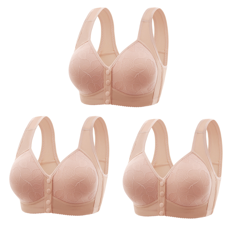 3-osaline õhuke pluss-suuruses eesmise pandlaga rinnahoidja, traadita vest, iluvest seljaga, reguleeritav suure korviga naiste aluspesu hulgimüük