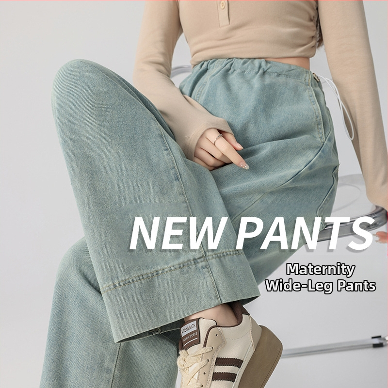 Παντελόνι εγκύων γυναικών με κορδόνι, τζιν παντελόνι με τσέπη, τζιν παντελόνι εγκύων γυναικών με κορδόνι, παντελόνι για εξωτερική χρήση, μοντέρνο για μαμάδες