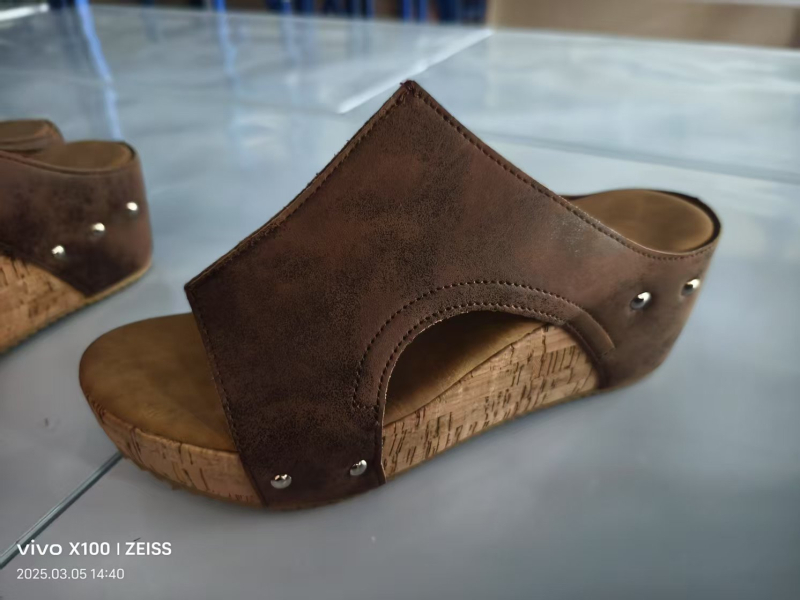 Sandale cu platformă și gură de pește pentru femei, mărime plus, cu platformă, cu vânt retro, transfrontaliere, Amazon