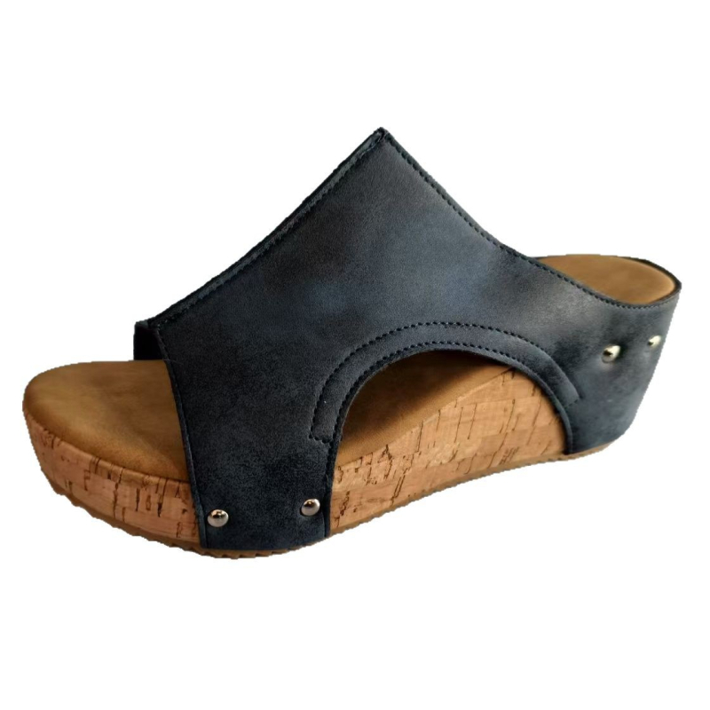 Sandale cu platformă și gură de pește pentru femei, mărime plus, cu platformă, cu vânt retro, transfrontaliere, Amazon