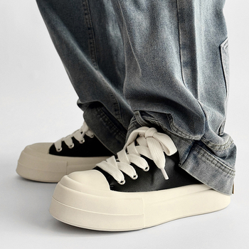 Minimalističke tenisice s velikim prstima za muškarce i žene, nacionalne trendi niše, platforme od prave kože, cipele za kruh, ležerne derby cipele za parove