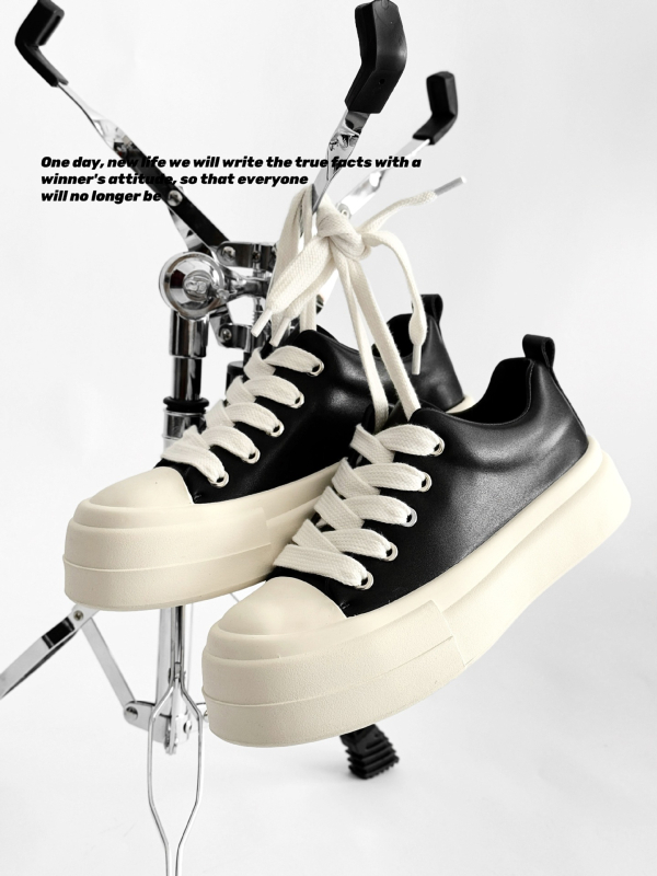 Minimalističke tenisice s velikim prstima za muškarce i žene, nacionalne trendi niše, platforme od prave kože, cipele za kruh, ležerne derby cipele za parove