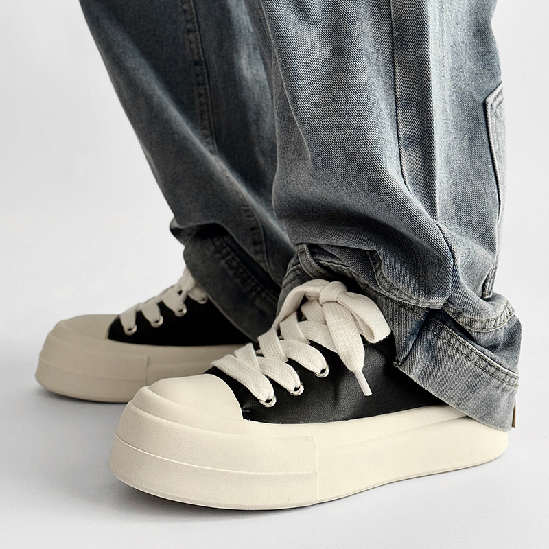 Minimalističke tenisice s velikim prstima za muškarce i žene, nacionalne trendi niše, platforme od prave kože, cipele za kruh, ležerne derby cipele za parove