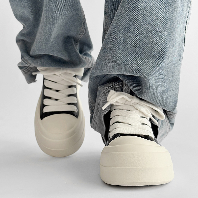 Minimalističke tenisice s velikim prstima za muškarce i žene, nacionalne trendi niše, platforme od prave kože, cipele za kruh, ležerne derby cipele za parove