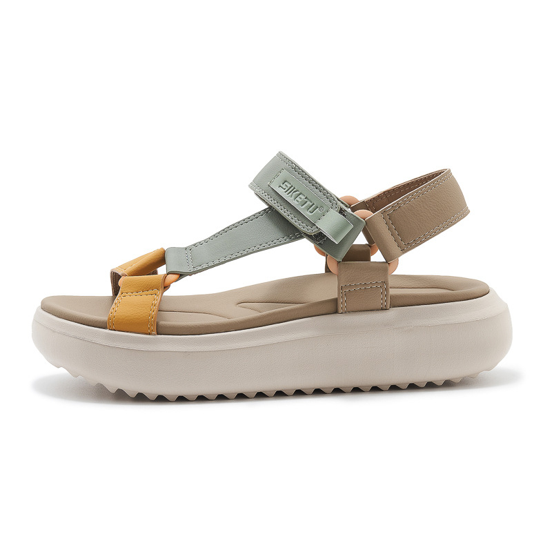 1138-5 Νέα 2025 Md Light Σανδάλια Casual Sports Plaid με Χοντρή Σόλα Velcro, Γυναικεία Παπούτσια Μεγάλου Μεγέθους