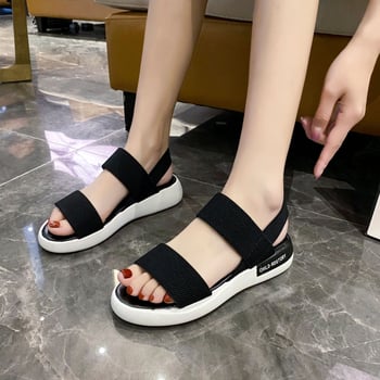 Sandale sport pentru femei, vara 2021, stil zână, casual, elegante, la modă, plate, pentru plajă, pantofi romani