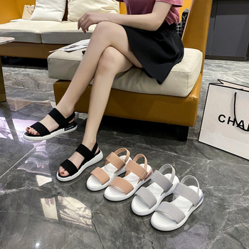 Sandale sport pentru femei, vara 2021, stil zână, casual, elegante, la modă, plate, pentru plajă, pantofi romani
