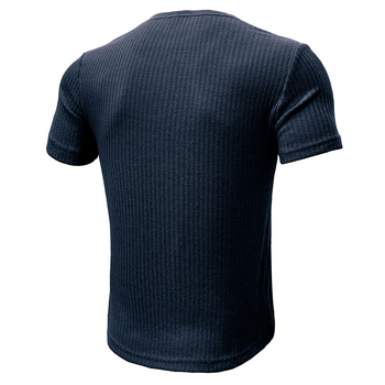 Tricou sport european și american, slim fit, cu mânecă scurtă, pentru bărbați, pentru comerț exterior, fitness, elastic, strâmt, culoare solidă, american Henry