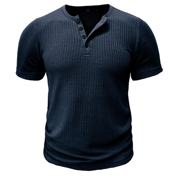 Tricou sport european și american, slim fit, cu mânecă scurtă, pentru bărbați, pentru comerț exterior, fitness, elastic, strâmt, culoare solidă, american Henry