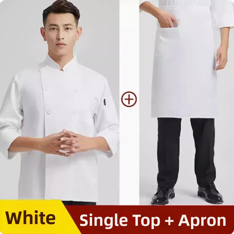 Uued kokkade tööriided meeste suvise jääsiidist lühikeste varrukatega õhukesed hingavad söögitoa restorani hotelli tagumise köögi naistele