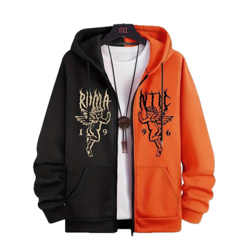 Amazon prekogranični novi kontrastni stil u boji dječja odjeća dugih rukava s kapuljačom, 3D printanjem, modni kardigan s otiskom za muškarce