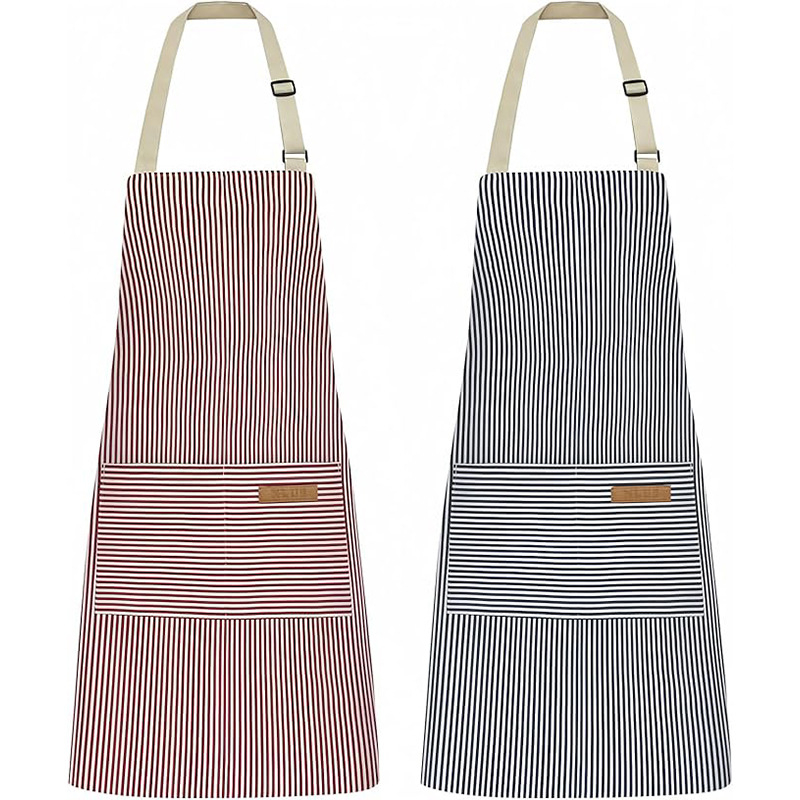 Tehase otsene piiriülene Amazoni kaelusega triibuline polüesterpõll restorani aianduskohviku kombinesooni logoga trükkimiseks