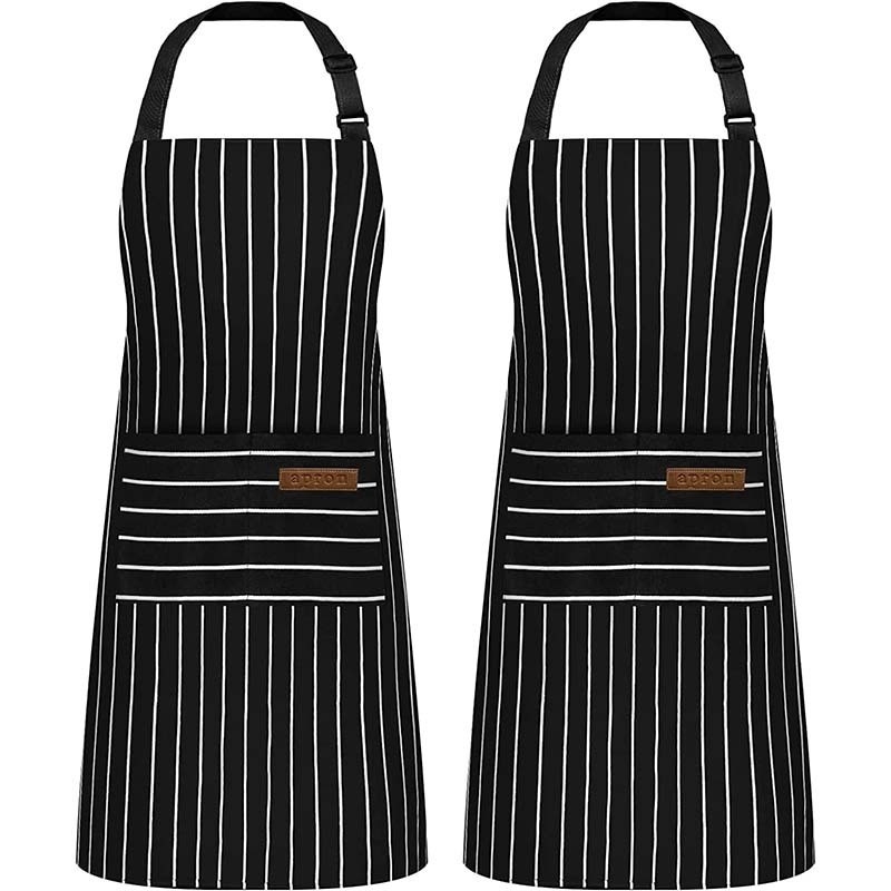 Tehase otsene piiriülene Amazoni kaelusega triibuline polüesterpõll restorani aianduskohviku kombinesooni logoga trükkimiseks