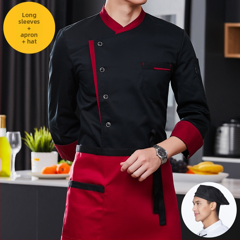 Köök Köök restorani peakoka tööriided meestele ja naistele pikkade varrukatega lühikeste varrukatega hotelli söökla restorani peakoka riided kevad ja sügis suvi