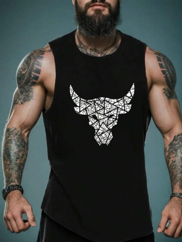 Vară fitness vestă fără mâneci lejeră pentru bărbați musculosi antrenament respirabil baschet haltere tricou tanc top sport îmbrăcăminte la modă