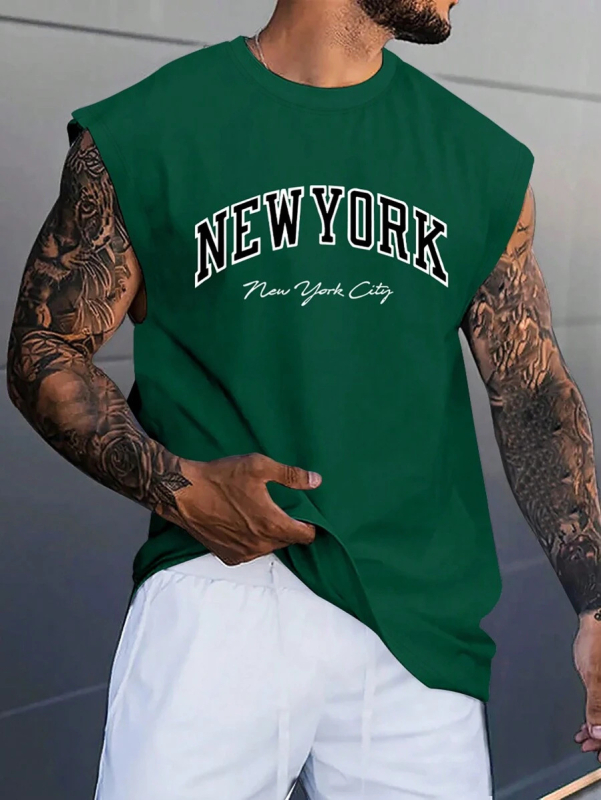 Vasaros fitneso berankovė laisva liemenė raumeningiems vyrams, treniruojantiems kvėpuojančius krepšinio sunkumų kilnojimo marškinėlius, sportinius madingus drabužius