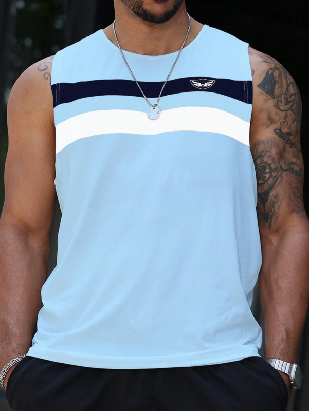 Vasaros fitneso berankovė laisva liemenė raumeningiems vyrams, treniruojantiems kvėpuojančius krepšinio sunkumų kilnojimo marškinėlius, sportinius madingus drabužius