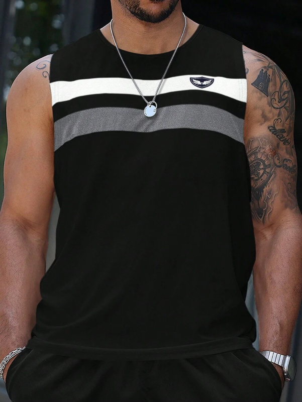 Vasaros fitneso berankovė laisva liemenė raumeningiems vyrams, treniruojantiems kvėpuojančius krepšinio sunkumų kilnojimo marškinėlius, sportinius madingus drabužius