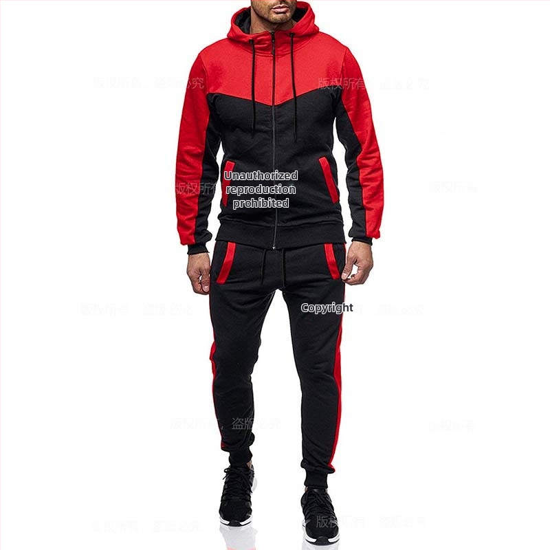 Sügis-talvine dressipluus Meeste vabaaja kapuutsiga dressipluus Meeste spordikardigan dressipluus splaissingu stiilis