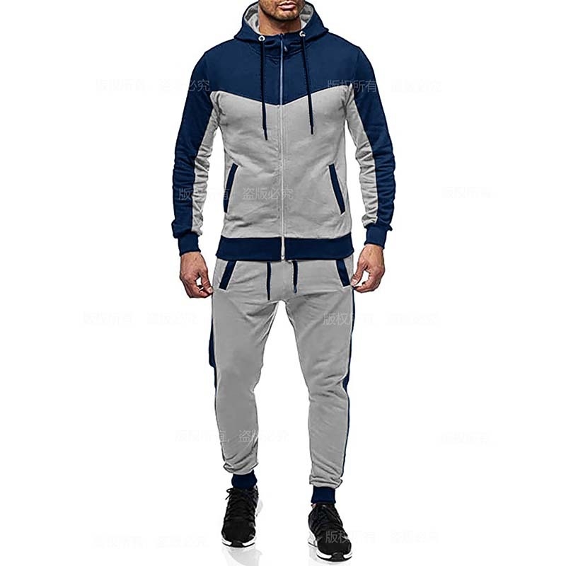 Sügis-talvine dressipluus Meeste vabaaja kapuutsiga dressipluus Meeste spordikardigan dressipluus splaissingu stiilis