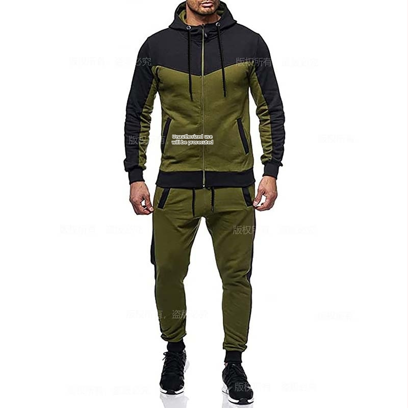 Sügis-talvine dressipluus Meeste vabaaja kapuutsiga dressipluus Meeste spordikardigan dressipluus splaissingu stiilis