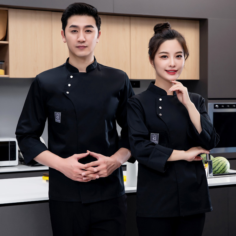 Catering Kookide Küpsetamine Hotelli Köök Restoran Veekindlad Tööriided Naiste Koka Tööriided Pikkade Varrukatega Meeste Sügis- ja Talvine Hotellis