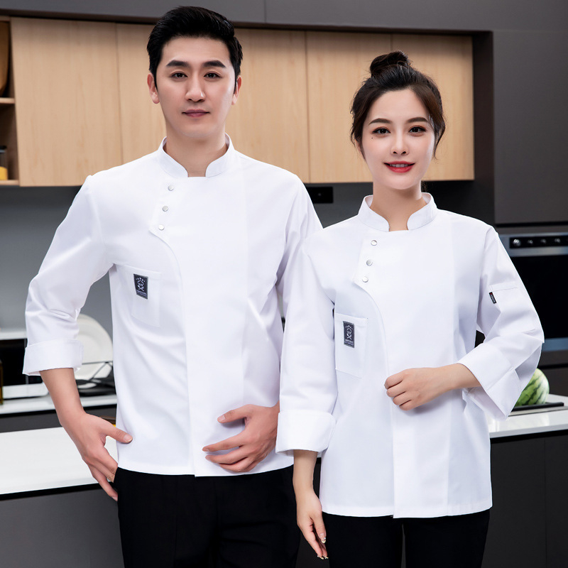 Catering Kookide Küpsetamine Hotelli Köök Restoran Veekindlad Tööriided Naiste Koka Tööriided Pikkade Varrukatega Meeste Sügis- ja Talvine Hotellis
