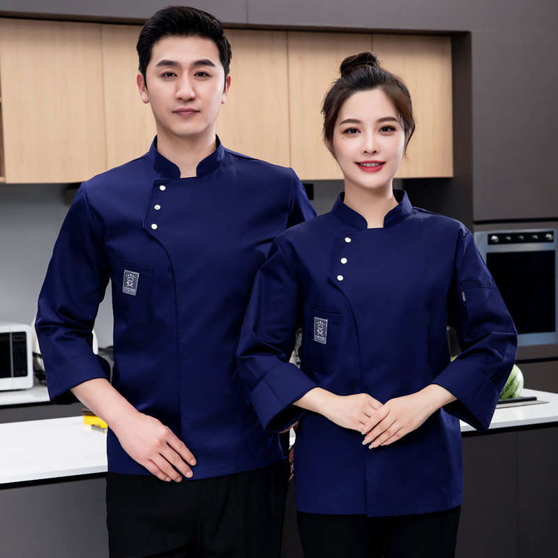 Catering Kookide Küpsetamine Hotelli Köök Restoran Veekindlad Tööriided Naiste Koka Tööriided Pikkade Varrukatega Meeste Sügis- ja Talvine Hotellis