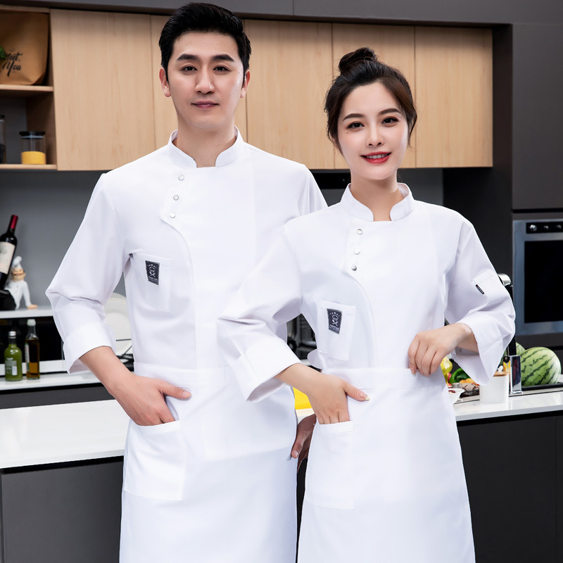 Catering Kookide Küpsetamine Hotelli Köök Restoran Veekindlad Tööriided Naiste Koka Tööriided Pikkade Varrukatega Meeste Sügis- ja Talvine Hotellis