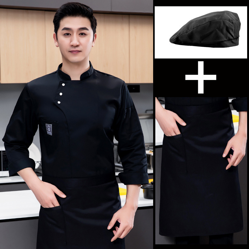 Catering Kookide Küpsetamine Hotelli Köök Restoran Veekindlad Tööriided Naiste Koka Tööriided Pikkade Varrukatega Meeste Sügis- ja Talvine Hotellis