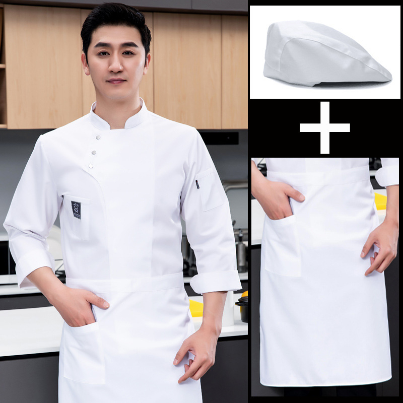 Catering Kookide Küpsetamine Hotelli Köök Restoran Veekindlad Tööriided Naiste Koka Tööriided Pikkade Varrukatega Meeste Sügis- ja Talvine Hotellis