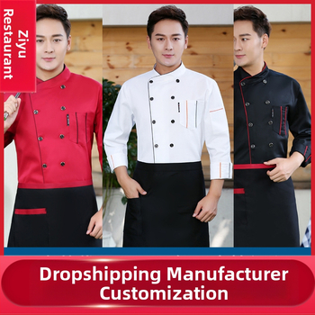 Toitlustuskoka riided Lühikeste varrukatega meeste ja naiste restorani restorani hotelli köögi koka tööriided suvised suveriided