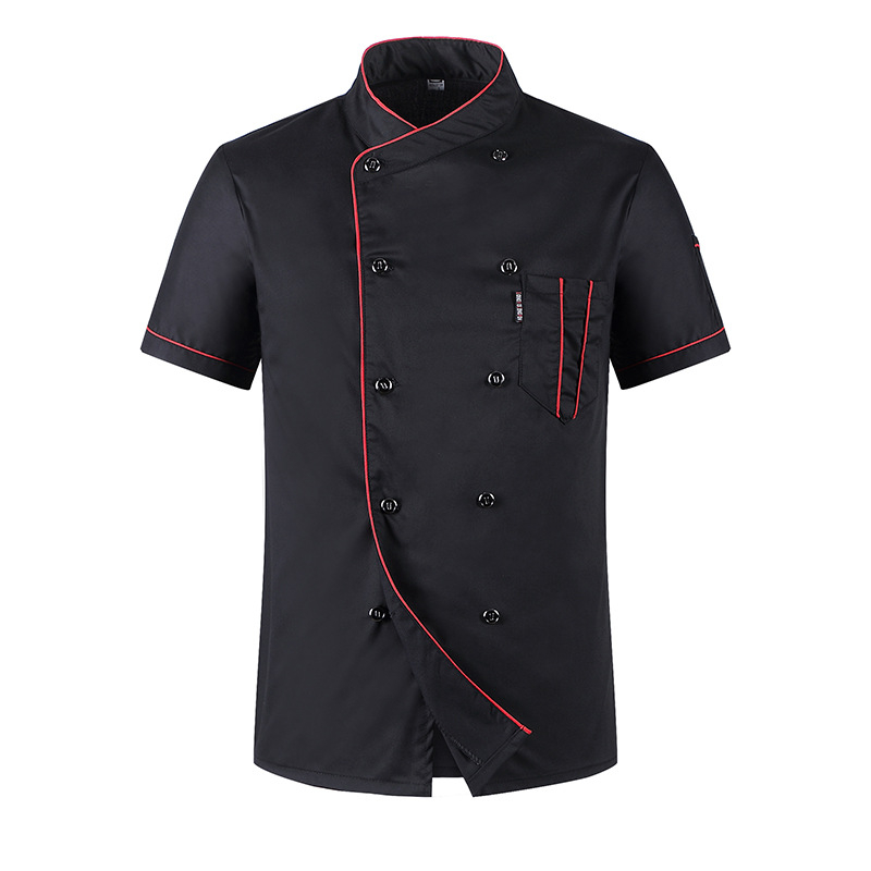 Toitlustuskoka riided Lühikeste varrukatega meeste ja naiste restorani restorani hotelli köögi koka tööriided suvised suveriided